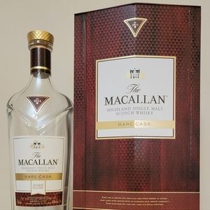 EMPTY bottle of MACALLAN rare cask 2022 whisky with the case